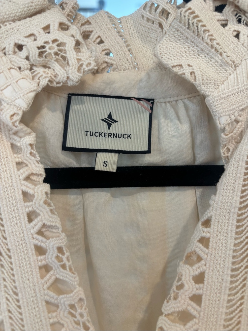 Tuckernuck Crawford Dress in Sand Crochet Lace - Picture 6 of 8